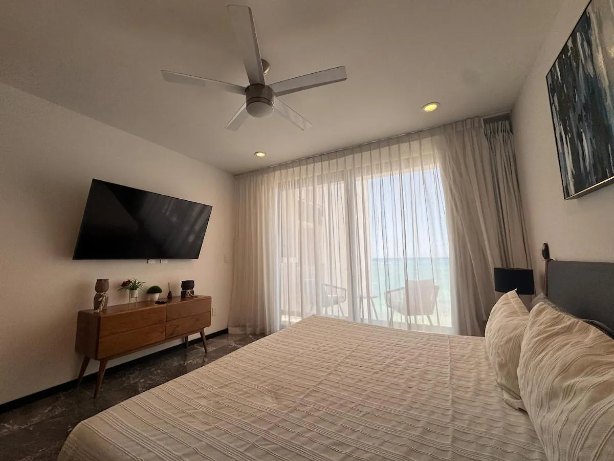 公寓 Oceanfront Condo, Roof Pool, Gym, Walk To 5Th Ave! 普拉亚卡门 墨西哥